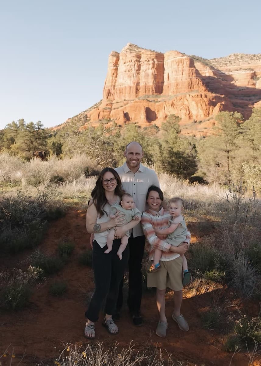 Susan and Kevin Cross and family